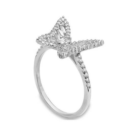 Best Sale ✔️ Giani Bernini Cubic Zirconia Butterfly Statement Ring In Sterling Silver, Created For Macy's White ⌛ 3 Best Sale ✔️ Giani Bernini Cubic Zirconia Butterfly Statement Ring In Sterling Silver, Created For Macy's White ⌛ - Image 3