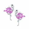 Wholesale 👍 Giani Bernini Pink Cubic Zirconia Flamingo Earrings In Sterling Silver 🥰
