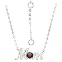 Wholesale 😉 Giani Bernini Crystal Birth Month Mom Pendant Necklace In Sterling Silver, 16 + 2 Extender, Created For Macy's February 🌟