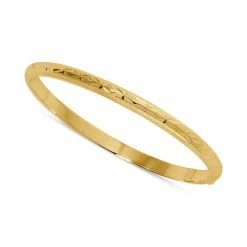 New 😉 Giani Bernini Patterned Bangle Bracelet, Created For Macy's Gold Over Silver 😍
