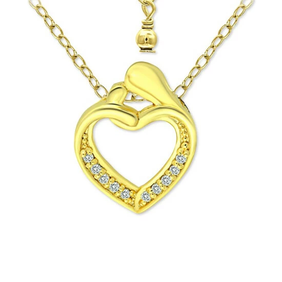 Hot Sale ๐ Giani Bernini Cubic Zirconia ๐ฉ Mother & Child Heart Pendant Necklace In 18k Gold-Plated Sterling Silver And Sterling Silver, 16 + 2 Extender, Created For Macy's ๐ฏ 1 Hot Sale ๐ Giani Bernini Cubic Zirconia ๐ฉ Mother & Child Heart Pendant Necklace In 18k Gold-Plated Sterling Silver And Sterling Silver, 16 + 2 Extender, Created For Macy's ๐ฏ