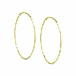 Wholesale 😉 Giani Bernini Polished Wire Extra-Large Hoop Earrings, 80mm, Created For Macy's Gold Over Silver ⌛ -Giani Bernini Shop unnamed file 2172