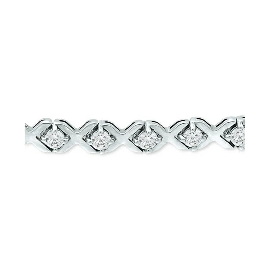Best Pirce ๐ Giani Bernini Cubic Zirconia XO Bolo Bracelet, Created For Macy's Sterling Silver ๐งจ 4 Best Pirce ๐ Giani Bernini Cubic Zirconia XO Bolo Bracelet, Created For Macy's Sterling Silver ๐งจ - Image 4