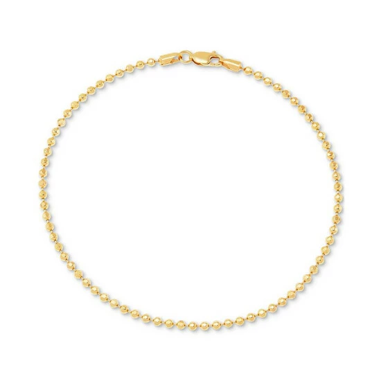 Budget ๐ Giani Bernini Beaded Link Ankle Bracelet In 18k Gold-Plated Sterling Silver, Created For Macy's Gold Over Silver ๐ 1 Budget ๐ Giani Bernini Beaded Link Ankle Bracelet In 18k Gold-Plated Sterling Silver, Created For Macy's Gold Over Silver ๐