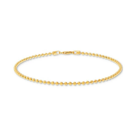 Budget ๐ Giani Bernini Beaded Link Ankle Bracelet In 18k Gold-Plated Sterling Silver, Created For Macy's Gold Over Silver ๐ 2 Budget ๐ Giani Bernini Beaded Link Ankle Bracelet In 18k Gold-Plated Sterling Silver, Created For Macy's Gold Over Silver ๐ - Image 2