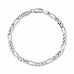Cheap ⌛ Giani Bernini Figaro Link Chain Bracelet In Sterling Silver, Created For Macy's 🤩