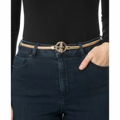 Cheap 😉 Giani Bernini 👩 Women's Cobra Chain Logo Stretch Belt Gold 🔥