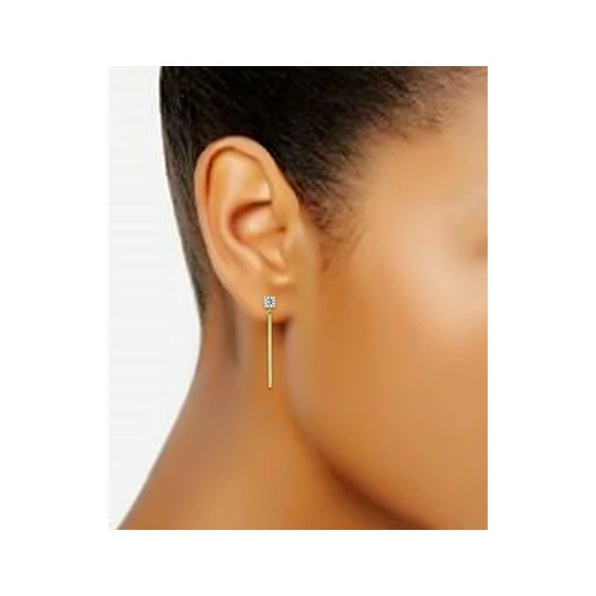 Brand new ๐ Giani Bernini Cubic Zirconia Vertical Bar Drop Earrings, Created For Macy's Gold Over Silver ๐คฉ 2 Brand new ๐ Giani Bernini Cubic Zirconia Vertical Bar Drop Earrings, Created For Macy's Gold Over Silver ๐คฉ - Image 2