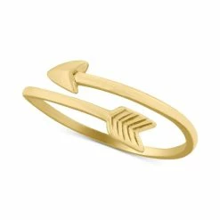 Outlet 😉 Giani Bernini Arrow Bypass Ring, Created For Macy's Gold Over Silver ✔️