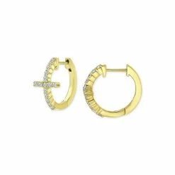 Cheapest 🎉 Giani Bernini Cubic Zirconia Cross Small Hoop Earrings, 0.625, Created For Macy's Gold Over Silver 😍 -Giani Bernini Shop unnamed file 2245