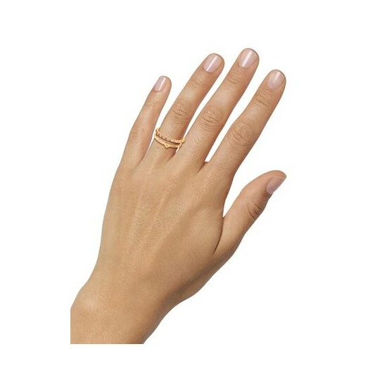 Wholesale ✔️ Giani Bernini 2-Pc. Set Pink & White Cubic Zirconia Heart Stack Rings In Gold-Plated Sterling Silver, Created For Macy's 🎉 2 Wholesale ✔️ Giani Bernini 2-Pc. Set Pink & White Cubic Zirconia Heart Stack Rings In Gold-Plated Sterling Silver, Created For Macy's 🎉 - Image 2