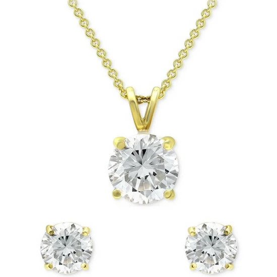 Flash Sale ๐ฅฐ Giani Bernini 2-Pc. Set Cubic Zirconia Solitaire Pendant Necklace & Matching Stud Earrings, Created For Macy's Sterling Silver ๐ 1 Flash Sale ๐ฅฐ Giani Bernini 2-Pc. Set Cubic Zirconia Solitaire Pendant Necklace & Matching Stud Earrings, Created For Macy's Sterling Silver ๐