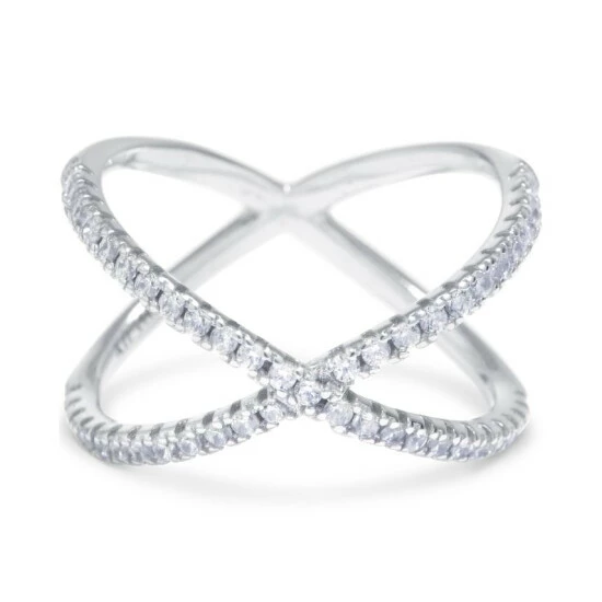 Cheapest ๐ Giani Bernini Cubic Zirconia Crisscross Statement Ring In Sterling Silver, Created For Macy's โค๏ธ 1 Cheapest ๐ Giani Bernini Cubic Zirconia Crisscross Statement Ring In Sterling Silver, Created For Macy's โค๏ธ