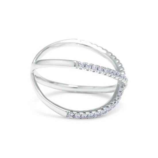 Cheapest ๐ Giani Bernini Cubic Zirconia Crisscross Statement Ring In Sterling Silver, Created For Macy's โค๏ธ 2 Cheapest ๐ Giani Bernini Cubic Zirconia Crisscross Statement Ring In Sterling Silver, Created For Macy's โค๏ธ - Image 2