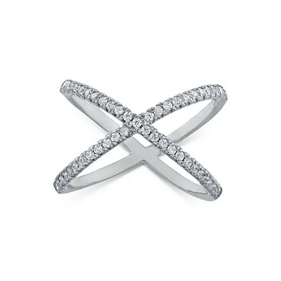 Cheapest ๐ Giani Bernini Cubic Zirconia Crisscross Statement Ring In Sterling Silver, Created For Macy's โค๏ธ 3 Cheapest ๐ Giani Bernini Cubic Zirconia Crisscross Statement Ring In Sterling Silver, Created For Macy's โค๏ธ - Image 3
