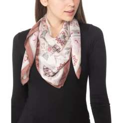Promo ⭐ Giani Bernini 👩 Women's Patchwork Floral Square Scarf Black Neutral 😉 -Giani Bernini Shop unnamed file 228