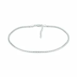 Cheap ✨ Giani Bernini Double Row Ankle Bracelet, Created For Macy's Silver 👏