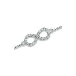 Cheapest ⭐ Giani Bernini Cubic Zirconia Infinity Ankle Bracelet In Sterling Silver, Created For Macy's 👏 -Giani Bernini Shop unnamed file 2330