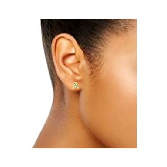 Discount ✔️ Giani Bernini Cubic Zirconia Initial Stud Earrings, Created For Macy's Sterling Silver A 🔔 2 Discount ✔️ Giani Bernini Cubic Zirconia Initial Stud Earrings, Created For Macy's Sterling Silver A 🔔 - Image 2