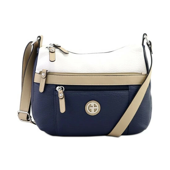 Hot Sale ๐ Giani Bernini Colorblock Pebble Hobo, Created For Macy's Wht/oatmeal/nvy ๐ฏ 1 Hot Sale ๐ Giani Bernini Colorblock Pebble Hobo, Created For Macy's Wht/oatmeal/nvy ๐ฏ