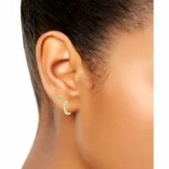 Wholesale 🛒 Giani Bernini 4-Pc. Set Cubic Zirconia Stud & Hoop Earrings, Created For Macy's Gold Over Silver 💯