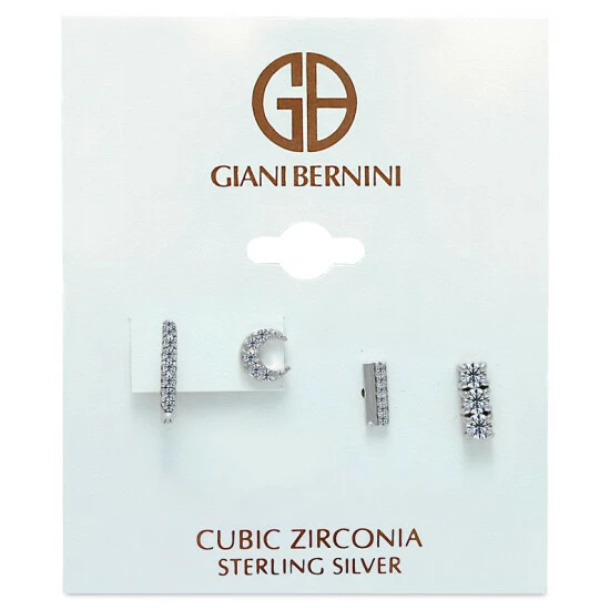 Wholesale ๐ Giani Bernini 4-Pc. Set Cubic Zirconia Stud & Hoop Earrings, Created For Macy's Gold Over Silver ๐ฏ 5 Wholesale ๐ Giani Bernini 4-Pc. Set Cubic Zirconia Stud & Hoop Earrings, Created For Macy's Gold Over Silver ๐ฏ - Image 5