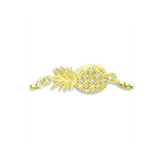 Coupon ✨ Giani Bernini Cubic Zirconia Pineapple Bolo Bracelet In 18k Gold-Plated Sterling Silver, Created For Macy's 18k Over Sterling Silver 🤩 3 Coupon ✨ Giani Bernini Cubic Zirconia Pineapple Bolo Bracelet In 18k Gold-Plated Sterling Silver, Created For Macy's 18k Over Sterling Silver 🤩 - Image 3