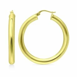 Buy 👍 Giani Bernini Polished Hoop Earrings, Created For Macy's Gold Over Silver 😀