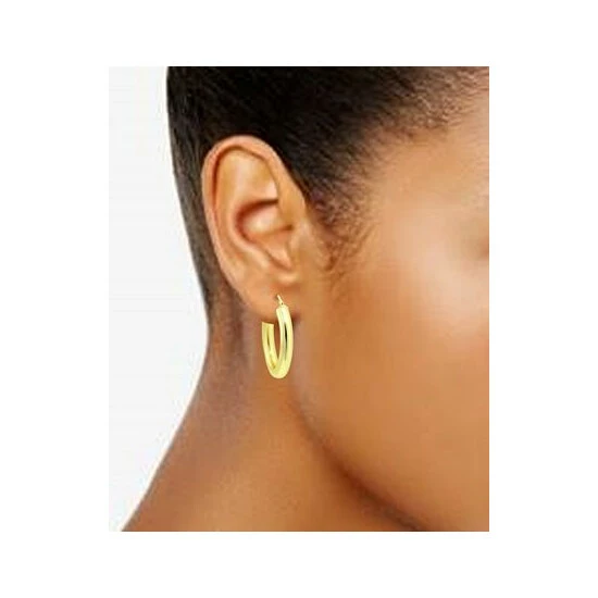 Buy ๐ Giani Bernini Polished Hoop Earrings, Created For Macy's Gold Over Silver ๐ 2 Buy ๐ Giani Bernini Polished Hoop Earrings, Created For Macy's Gold Over Silver ๐ - Image 2
