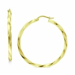 Discount 🎉 Giani Bernini Twist Hoop Earrings In 18k Gold-Plated Sterling Silver, Created For Macy's Gold Over Silver 😉