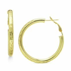 Wholesale 🎁 Giani Bernini Medium Hoop Earrings In 18k Gold-Plated Sterling Silver, 1-1/2, Created For Macy's 18k Gold Over Sterling Silver 🌟