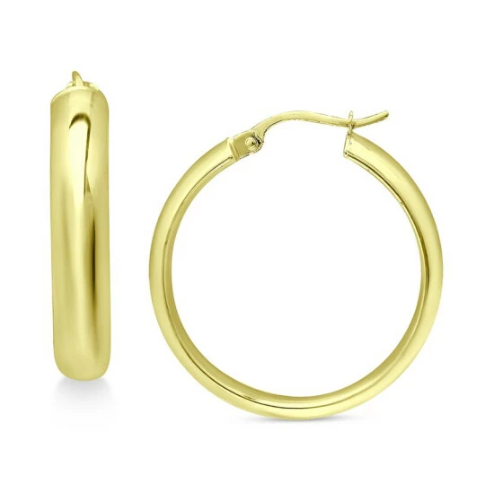 Brand new ๐ Giani Bernini Medium Polished Hoop Earrings In 18K Gold-Plated Sterling Silver, 1-3/8, Created For Macy's Gold Over Silver ๐ 1 Brand new ๐ Giani Bernini Medium Polished Hoop Earrings In 18K Gold-Plated Sterling Silver, 1-3/8, Created For Macy's Gold Over Silver ๐