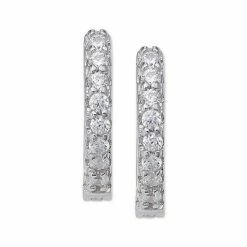 Coupon 😉 Giani Bernini Extra-Small Cubic Zirconia Huggie Hoop Earrings In Sterling Silver, 0.4, Created For Macy's 👏 -Giani Bernini Shop unnamed file 2437