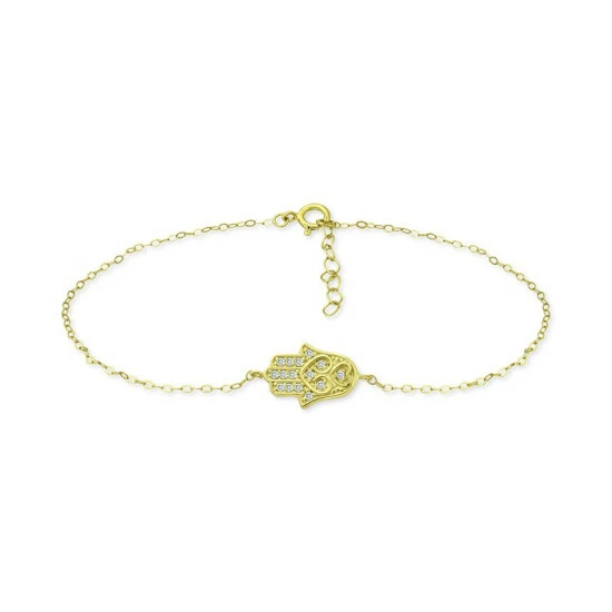 Buy โ Giani Bernini Cubic Zirconia Hamsa Hand Ankle Bracelet, Created For Macy's Sterling Silver ๐งจ 1 Buy โ Giani Bernini Cubic Zirconia Hamsa Hand Ankle Bracelet, Created For Macy's Sterling Silver ๐งจ