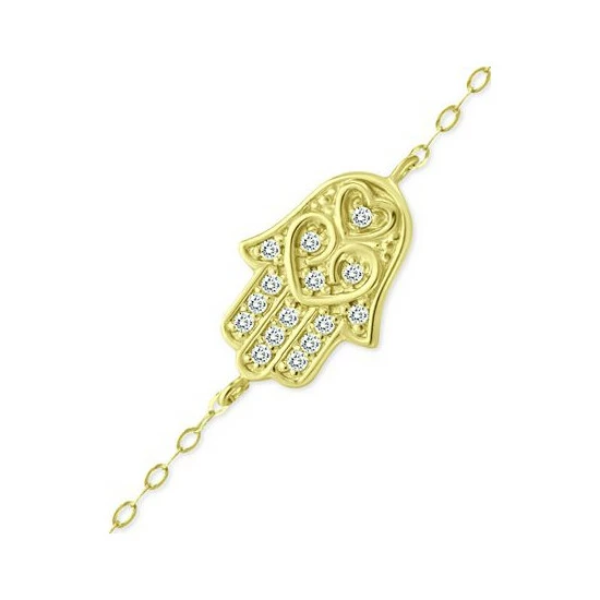Buy โ Giani Bernini Cubic Zirconia Hamsa Hand Ankle Bracelet, Created For Macy's Sterling Silver ๐งจ 3 Buy โ Giani Bernini Cubic Zirconia Hamsa Hand Ankle Bracelet, Created For Macy's Sterling Silver ๐งจ - Image 3