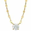 Wholesale 🥰 Giani Bernini Cubic Zirconia Solitaire 18 Pendant Necklace In 18k Gold-Plated Sterling Silver, Created For Macy's ✔️