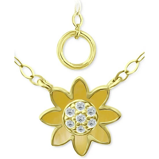 Buy โญ Giani Bernini Cubic Zirconia Sunflower Pendant Necklace In 18k Gold-Plated Sterling Silver, 16 + 2 Extender, Created For Macy's Gold Over Silver ๐ 1 Buy โญ Giani Bernini Cubic Zirconia Sunflower Pendant Necklace In 18k Gold-Plated Sterling Silver, 16 + 2 Extender, Created For Macy's Gold Over Silver ๐