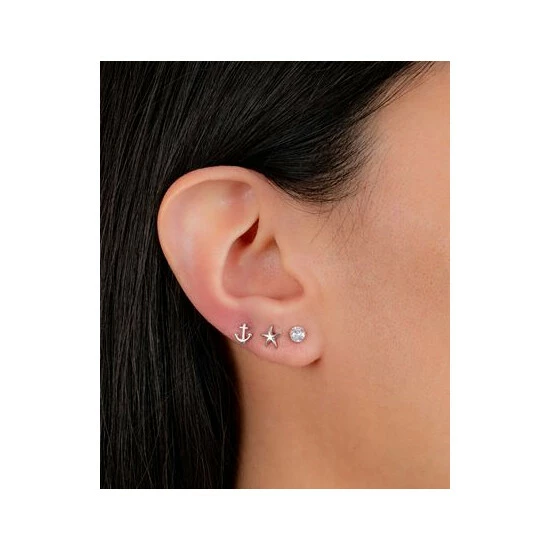 Discount ๐ฏ Giani Bernini 3-Pc. Set Cubic Zirconia Nautical-Themed Stud Earrings In Sterling Silver, Created For Macy's โจ 2 Discount ๐ฏ Giani Bernini 3-Pc. Set Cubic Zirconia Nautical-Themed Stud Earrings In Sterling Silver, Created For Macy's โจ - Image 2