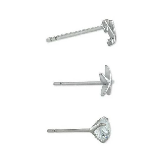Discount ๐ฏ Giani Bernini 3-Pc. Set Cubic Zirconia Nautical-Themed Stud Earrings In Sterling Silver, Created For Macy's โจ 3 Discount ๐ฏ Giani Bernini 3-Pc. Set Cubic Zirconia Nautical-Themed Stud Earrings In Sterling Silver, Created For Macy's โจ - Image 3