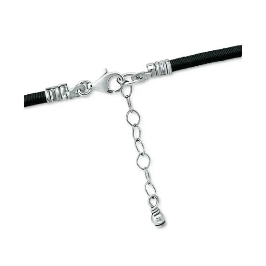 Buy 🛒 Giani Bernini Cubic Zirconia Bezel Cord Ankle Bracelet In Sterling Silver, Created For Macys Teal 😉 4 Buy 🛒 Giani Bernini Cubic Zirconia Bezel Cord Ankle Bracelet In Sterling Silver, Created For Macys Teal 😉 - Image 4