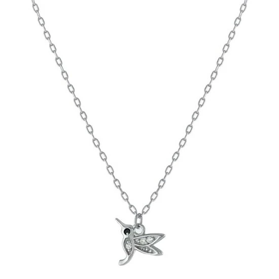 Outlet โ๏ธ Giani Bernini Cubic Zirconia Hummingbird Pendant Necklace In Sterling Silver, 16 + 2 Extender, Created For Macy's ๐ 1 Outlet โ๏ธ Giani Bernini Cubic Zirconia Hummingbird Pendant Necklace In Sterling Silver, 16 + 2 Extender, Created For Macy's ๐