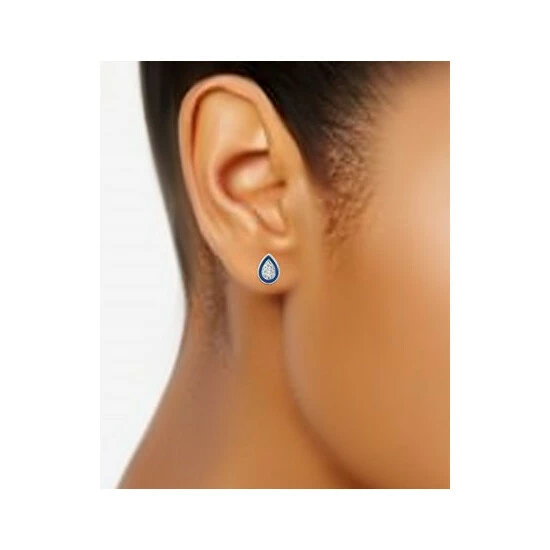 Best Pirce ๐ Giani Bernini Cubic Zirconia & Enamel Teardrop Stud Earrings In Sterling Silver, Created For Macy's ๐ 2 Best Pirce ๐ Giani Bernini Cubic Zirconia & Enamel Teardrop Stud Earrings In Sterling Silver, Created For Macy's ๐ - Image 2