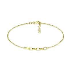 Coupon 😍 Giani Bernini Large Link Ankle Bracelet In 18k Gold-Plated Sterling Silver & Sterling Silver, Created For Macy's ⌛