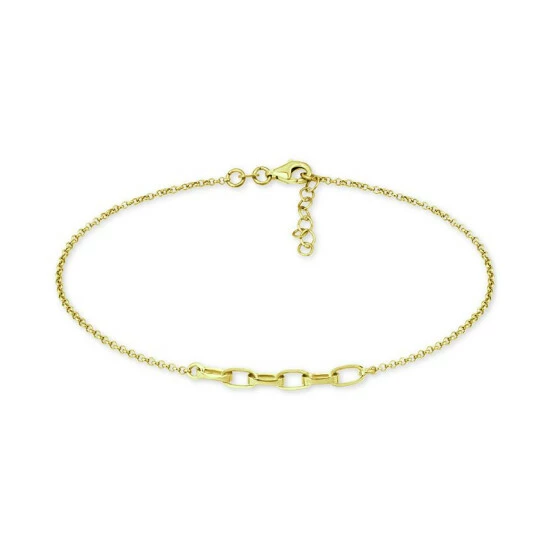 Coupon 😍 Giani Bernini Large Link Ankle Bracelet In 18k Gold-Plated Sterling Silver & Sterling Silver, Created For Macy's ⌛ 1 Coupon 😍 Giani Bernini Large Link Ankle Bracelet In 18k Gold-Plated Sterling Silver & Sterling Silver, Created For Macy's ⌛