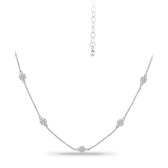 Deals 🌟 Giani Bernini Cubic Zirconia Mini-Cluster Statement Necklace, 16 + 2 Extender, Created For Macy's Gold Over Silver 😍 2 Deals 🌟 Giani Bernini Cubic Zirconia Mini-Cluster Statement Necklace, 16 + 2 Extender, Created For Macy's Gold Over Silver 😍 - Image 2