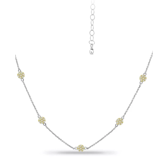 Deals 🌟 Giani Bernini Cubic Zirconia Mini-Cluster Statement Necklace, 16 + 2 Extender, Created For Macy's Gold Over Silver 😍 3 Deals 🌟 Giani Bernini Cubic Zirconia Mini-Cluster Statement Necklace, 16 + 2 Extender, Created For Macy's Gold Over Silver 😍 - Image 3