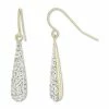 Outlet 😀 Giani Bernini Crystal Teardrop Drop Earrings In 18k Gold-Plated Sterling Silver, Created For Macy's 👏