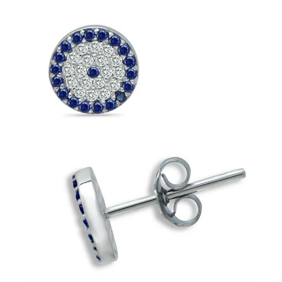 Discount ๐คฉ Giani Bernini Cubic Zirconia Evil Eye Stud Earrings In Sterling Silver, Created For Macy's ๐ 1 Discount ๐คฉ Giani Bernini Cubic Zirconia Evil Eye Stud Earrings In Sterling Silver, Created For Macy's ๐