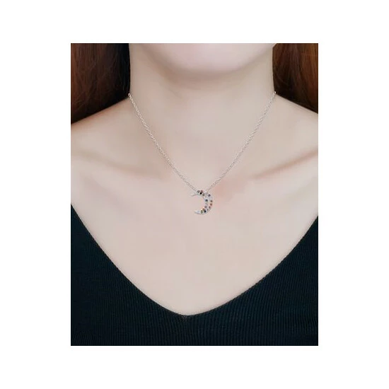 Flash Sale ๐ฏ Giani Bernini Lab-Created Pink Sapphire (1/3 Ct. T.w.) & Cubic Zirconia Crescent Moon Pendant Necklace In Sterling Silver, 16 + 2 Extender, Created For Macy's ๐งจ 2 Flash Sale ๐ฏ Giani Bernini Lab-Created Pink Sapphire (1/3 Ct. T.w.) & Cubic Zirconia Crescent Moon Pendant Necklace In Sterling Silver, 16 + 2 Extender, Created For Macy's ๐งจ - Image 2