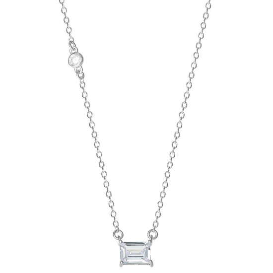 Giani Bernini 2-Pc. Set Sterling Silver CZ Bar Necklace &